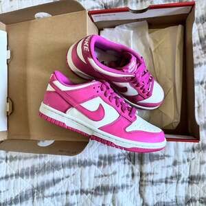 Nike Dunk Low GS White Active Fuchsia